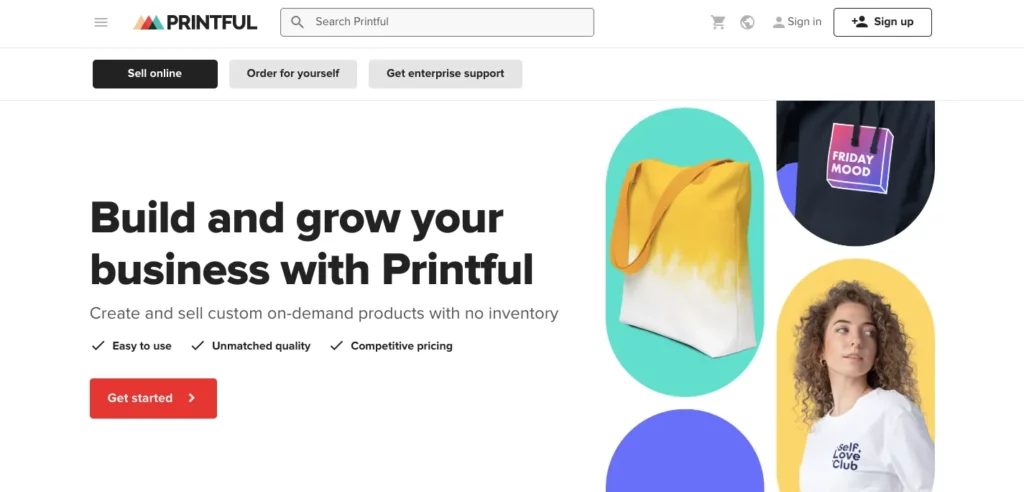 printful homepage