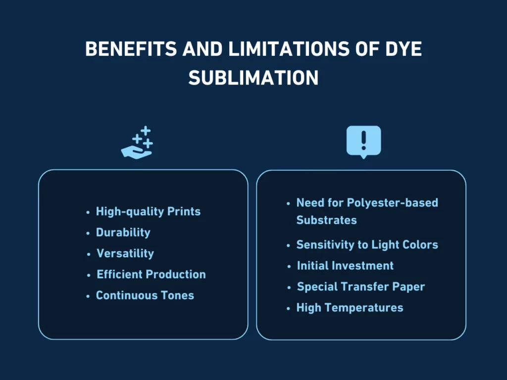 benefits and limitations of dye sublimation homepage