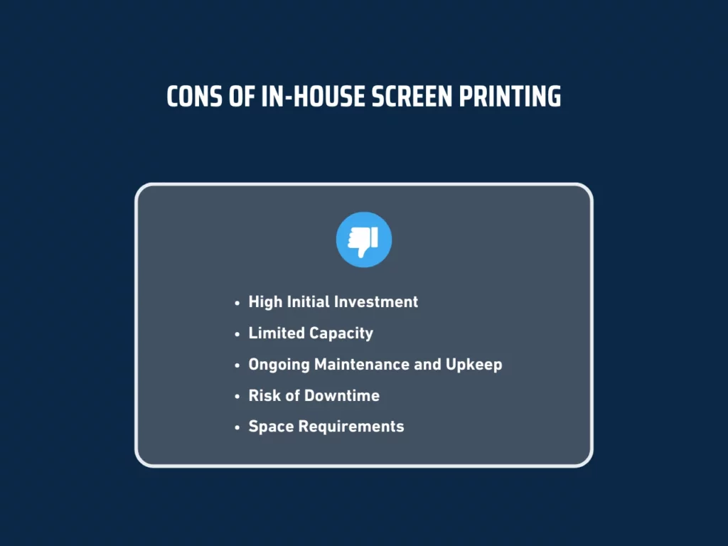 cons of in-house screen printing homepage