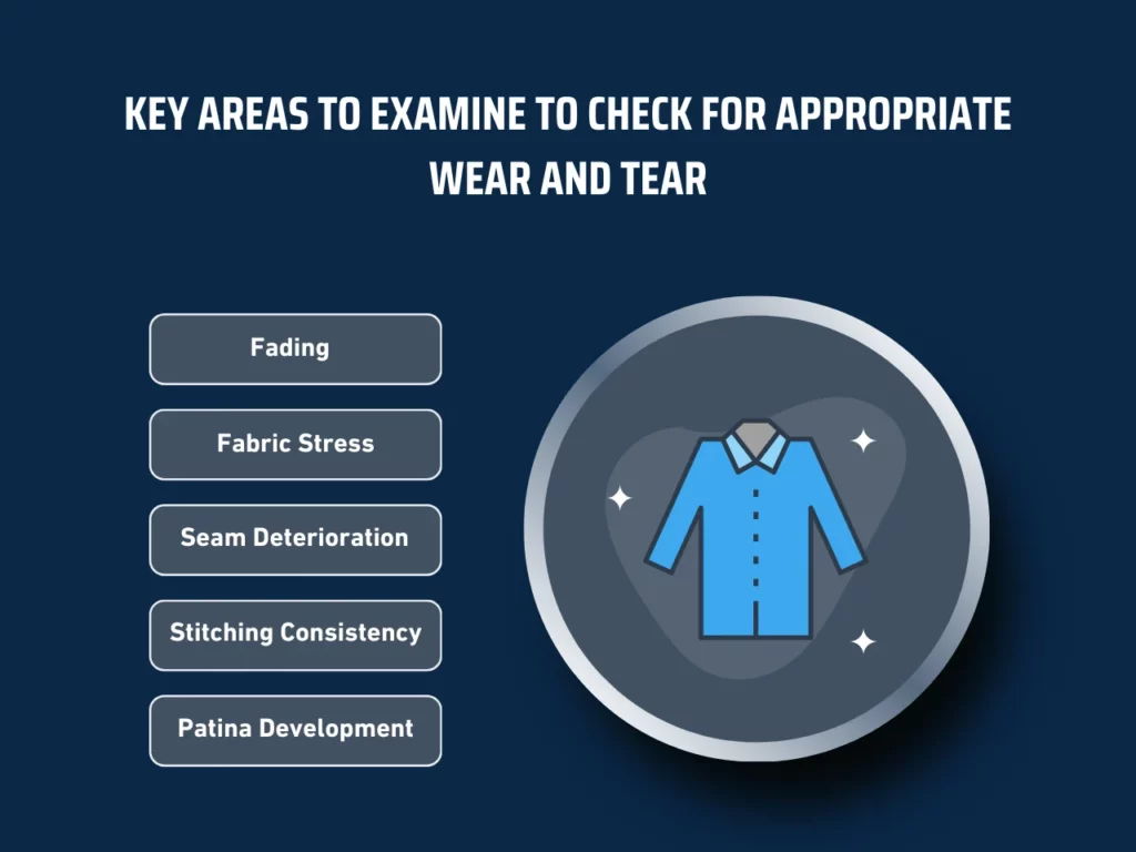 key areas to examine to check for appropriate wear and tear homepage