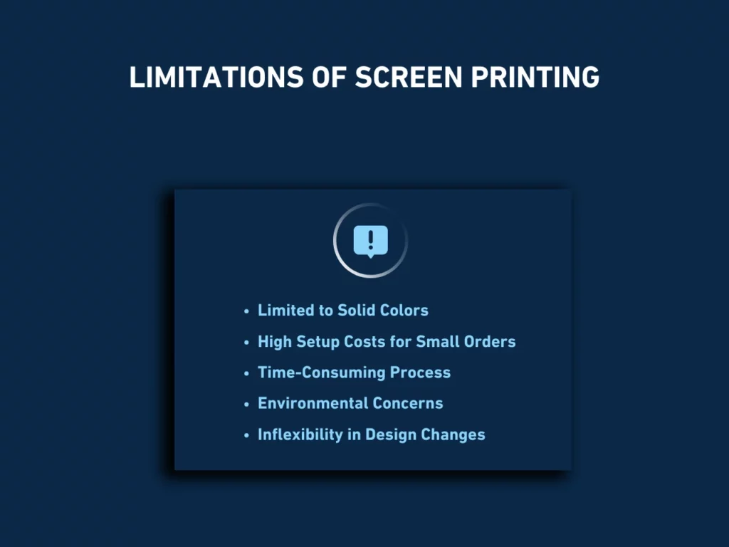 limitations of screen printing homepage