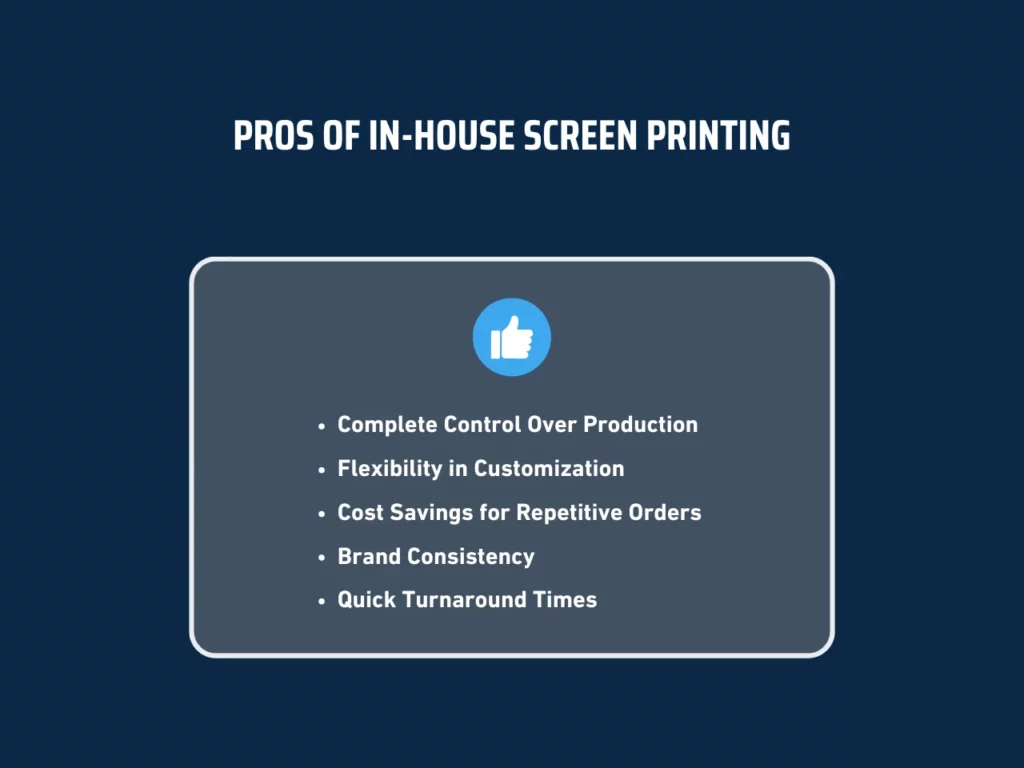 pros and cons of in-house screen printing homepage