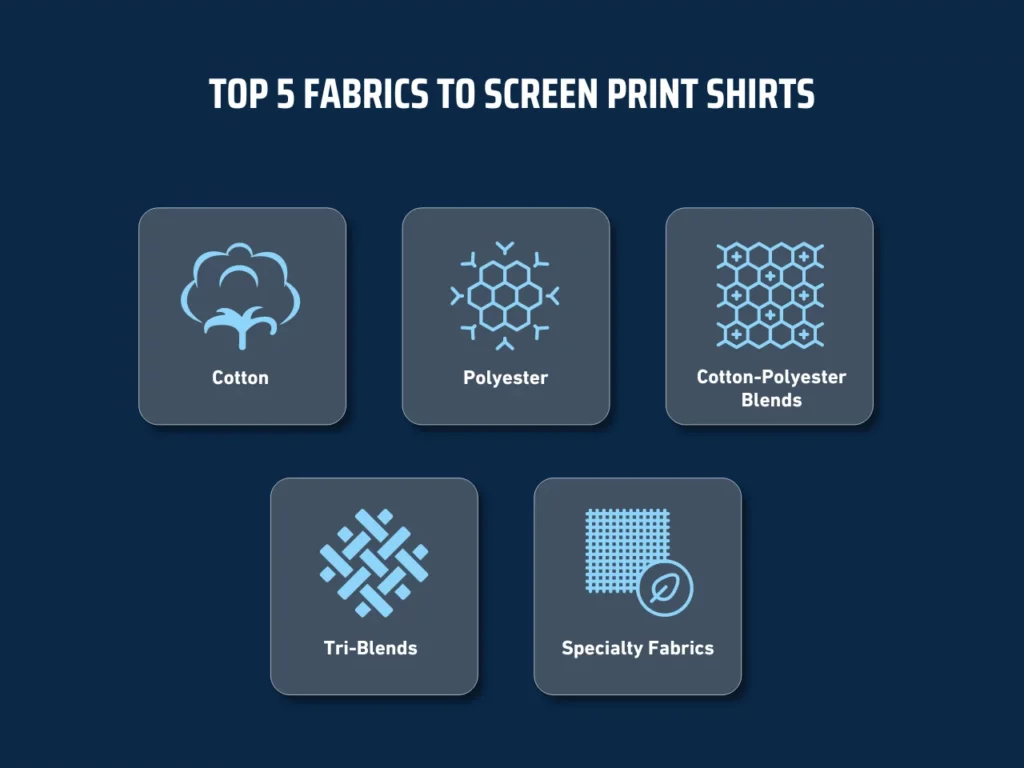 top 5 fabrics to screen print shirts homepage